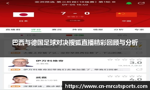 巴西与德国足球对决搜狐直播精彩回顾与分析